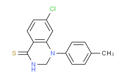CAS No. 90070-91-0, 7-Chloro-1-(p-tolyl)-2,3-dihydroquinazoline-4(1H)-thione