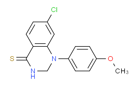 CAS No. 90070-94-3, 7-Chloro-1-(4-methoxyphenyl)-2,3-dihydroquinazoline-4(1H)-thione