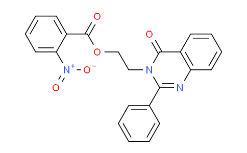 CAS No. 90094-94-3, 2-(4-Oxo-2-phenylquinazolin-3(4H)-yl)ethyl 2-nitrobenzoate