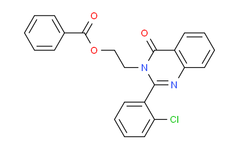 CAS No. 90094-98-7, 2-(2-(2-Chlorophenyl)-4-oxoquinazolin-3(4H)-yl)ethyl benzoate