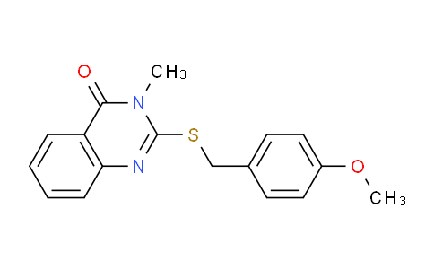 DY782149 | 90852-47-4 | 2-((4-Methoxybenzyl)thio)-3-methylquinazolin-4(3H)-one