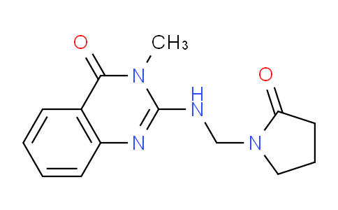 CAS No. 91029-02-6, 3-Methyl-2-(((2-oxopyrrolidin-1-yl)methyl)amino)quinazolin-4(3H)-one