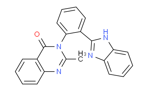CAS No. 91045-41-9, 3-(2-(1H-Benzo[d]imidazol-2-yl)phenyl)-2-methylquinazolin-4(3H)-one
