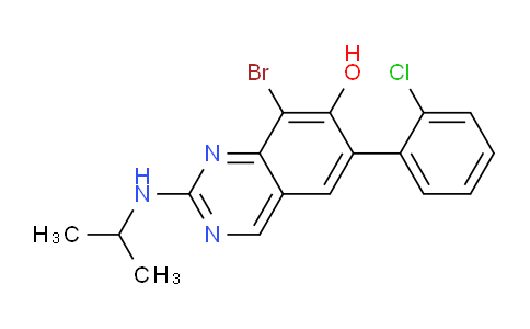 CAS No. 914392-36-2, 8-Bromo-6-(2-chlorophenyl)-2-(isopropylamino)quinazolin-7-ol