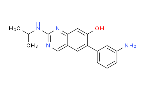 CAS No. 914395-75-8, 6-(3-Aminophenyl)-2-(isopropylamino)quinazolin-7-ol
