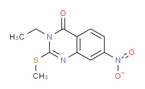 CAS No. 916137-32-1, 3-Ethyl-2-(methylthio)-7-nitroquinazolin-4(3H)-one