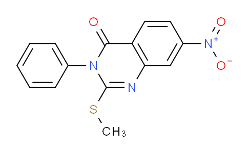 CAS No. 916137-33-2, 2-(Methylthio)-7-nitro-3-phenylquinazolin-4(3H)-one