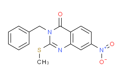 CAS No. 916137-34-3, 3-Benzyl-2-(methylthio)-7-nitroquinazolin-4(3H)-one