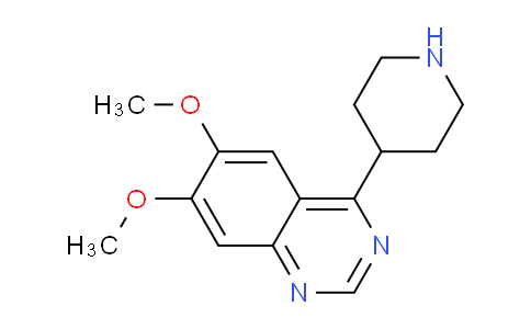 CAS No. 916730-87-5, 6,7-Dimethoxy-4-(piperidin-4-yl)quinazoline