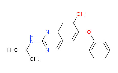 CAS No. 917609-50-8, 2-(Isopropylamino)-6-phenoxyquinazolin-7-ol