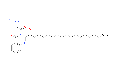CAS No. 917764-62-6, 3-(2-Hydrazinylacetyl)-2-(1-hydroxyheptadecyl)quinazolin-4(3H)-one