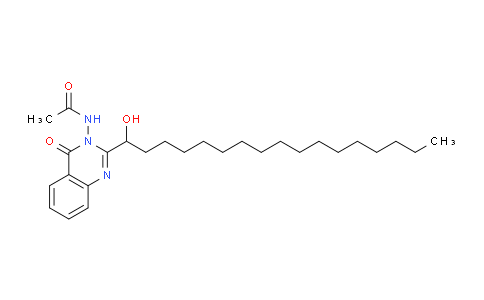 CAS No. 917764-70-6, N-(2-(1-Hydroxyheptadecyl)-4-oxoquinazolin-3(4H)-yl)acetamide