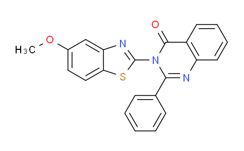 CAS No. 918154-63-9, 3-(5-Methoxybenzo[d]thiazol-2-yl)-2-phenylquinazolin-4(3H)-one