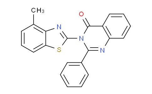 CAS No. 918154-65-1, 3-(4-Methylbenzo[d]thiazol-2-yl)-2-phenylquinazolin-4(3H)-one