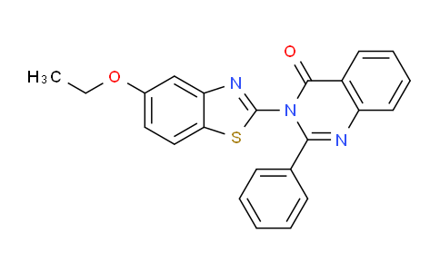 CAS No. 918154-66-2, 3-(5-Ethoxybenzo[d]thiazol-2-yl)-2-phenylquinazolin-4(3H)-one