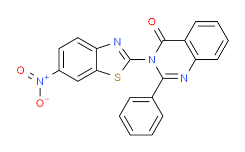 CAS No. 918154-69-5, 3-(6-Nitrobenzo[d]thiazol-2-yl)-2-phenylquinazolin-4(3H)-one