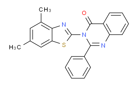 DY782193 | 918154-70-8 | 3-(4,6-Dimethylbenzo[d]thiazol-2-yl)-2-phenylquinazolin-4(3H)-one