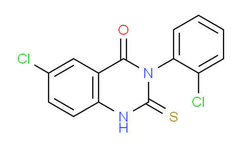 CAS No. 91961-25-0, 6-Chloro-3-(2-chlorophenyl)-2-thioxo-2,3-dihydroquinazolin-4(1H)-one
