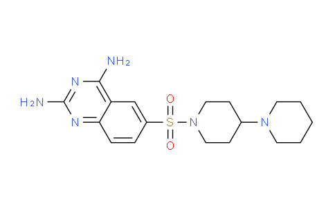 CAS No. 92144-24-6, 6-([1,4'-Bipiperidin]-1'-ylsulfonyl)quinazoline-2,4-diamine