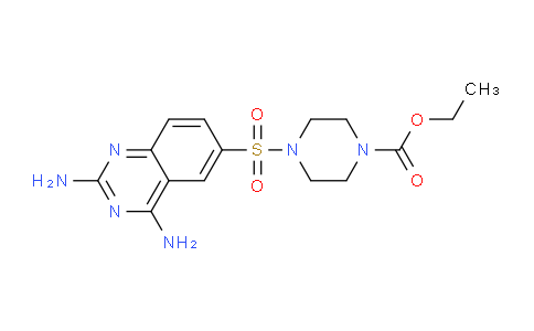 CAS No. 92144-25-7, Ethyl 4-((2,4-diaminoquinazolin-6-yl)sulfonyl)piperazine-1-carboxylate