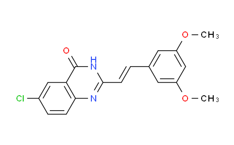 CAS No. 922189-09-1, (E)-6-Chloro-2-(3,5-dimethoxystyryl)quinazolin-4(3H)-one