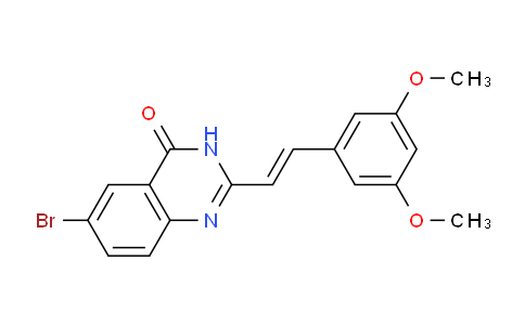 CAS No. 922189-11-5, (E)-6-Bromo-2-(3,5-dimethoxystyryl)quinazolin-4(3H)-one