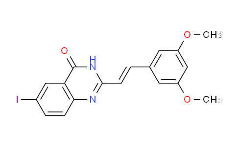 CAS No. 922189-13-7, (E)-2-(3,5-Dimethoxystyryl)-6-iodoquinazolin-4(3H)-one