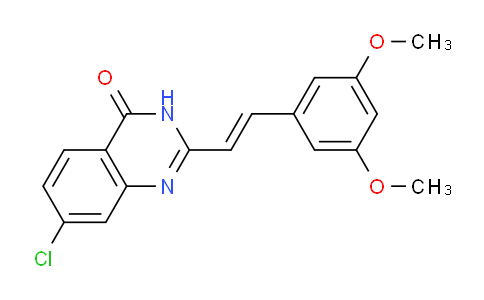 CAS No. 922189-15-9, (E)-7-Chloro-2-(3,5-dimethoxystyryl)quinazolin-4(3H)-one