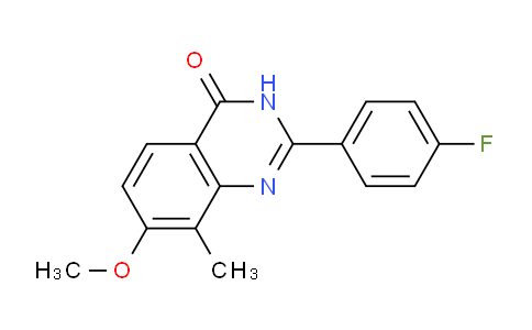 CAS No. 922520-24-9, 2-(4-Fluorophenyl)-7-methoxy-8-methylquinazolin-4(3H)-one