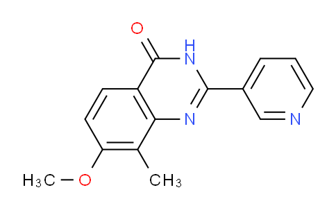 CAS No. 922520-25-0, 7-Methoxy-8-methyl-2-(pyridin-3-yl)quinazolin-4(3H)-one