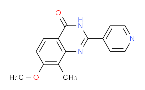 CAS No. 922520-26-1, 7-Methoxy-8-methyl-2-(pyridin-4-yl)quinazolin-4(3H)-one