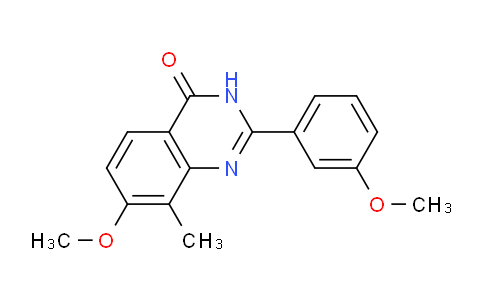 CAS No. 922520-30-7, 7-Methoxy-2-(3-methoxyphenyl)-8-methylquinazolin-4(3H)-one