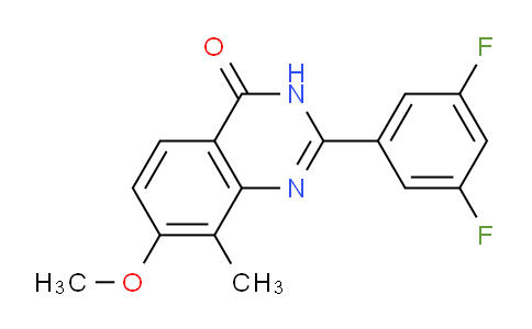 CAS No. 922520-31-8, 2-(3,5-Difluorophenyl)-7-methoxy-8-methylquinazolin-4(3H)-one