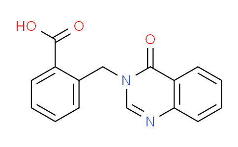 CAS No. 923018-95-5, 2-((4-Oxoquinazolin-3(4H)-yl)methyl)benzoic acid