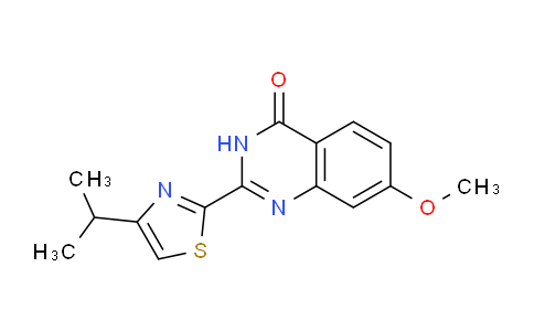 CAS No. 923274-26-4, 2-(4-Isopropylthiazol-2-yl)-7-methoxyquinazolin-4(3H)-one