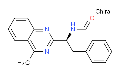 CAS No. 923603-71-8, (S)-N-(1-(4-Methylquinazolin-2-yl)-2-phenylethyl)formamide