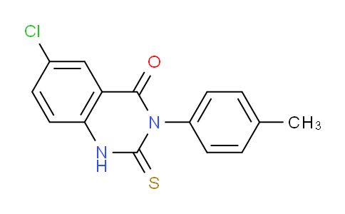CAS No. 92427-85-5, 6-Chloro-2-thioxo-3-(p-tolyl)-2,3-dihydroquinazolin-4(1H)-one