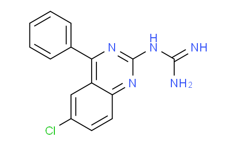 CAS No. 92434-13-4, 1-(6-Chloro-4-phenylquinazolin-2-yl)guanidine