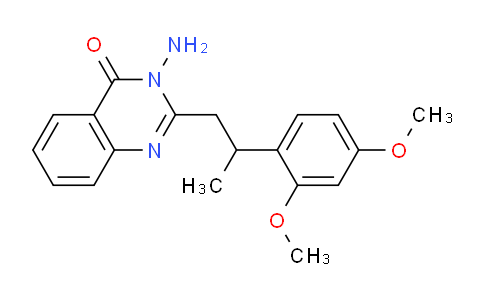 CAS No. 92617-47-5, 3-Amino-2-(2-(2,4-dimethoxyphenyl)propyl)quinazolin-4(3H)-one
