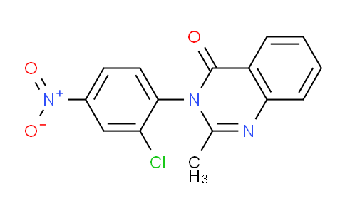 CAS No. 93432-37-2, 3-(2-Chloro-4-nitrophenyl)-2-methylquinazolin-4(3H)-one