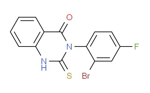 CAS No. 937601-60-0, 3-(2-Bromo-4-fluorophenyl)-2-thioxo-2,3-dihydroquinazolin-4(1H)-one