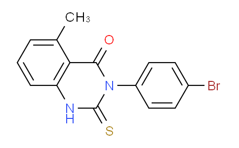CAS No. 937601-63-3, 3-(4-Bromophenyl)-5-methyl-2-thioxo-2,3-dihydroquinazolin-4(1H)-one