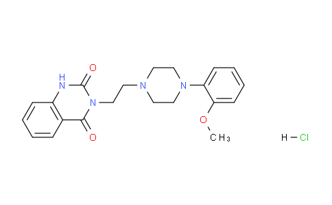 CAS No. 94035-92-4, 3-(2-(4-(2-Methoxyphenyl)piperazin-1-yl)ethyl)quinazoline-2,4(1H,3H)-dione hydrochloride