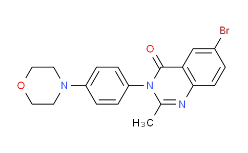 CAS No. 94051-77-1, 6-Bromo-2-methyl-3-(4-morpholinophenyl)quinazolin-4(3H)-one