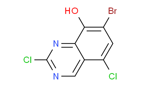 CAS No. 953039-87-7, 7-Bromo-2,5-dichloroquinazolin-8-ol