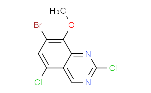 CAS No. 953039-88-8, 7-Bromo-2,5-dichloro-8-methoxyquinazoline