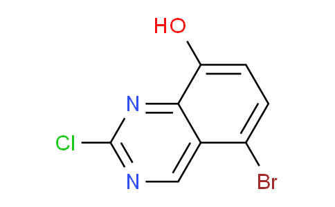 CAS No. 953040-03-4, 5-Bromo-2-chloroquinazolin-8-ol