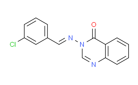 CAS No. 95446-32-5, 3-((3-Chlorobenzylidene)amino)quinazolin-4(3H)-one