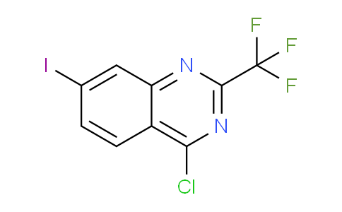 CAS No. 959237-77-5, 4-Chloro-7-iodo-2-(trifluoromethyl)quinazoline