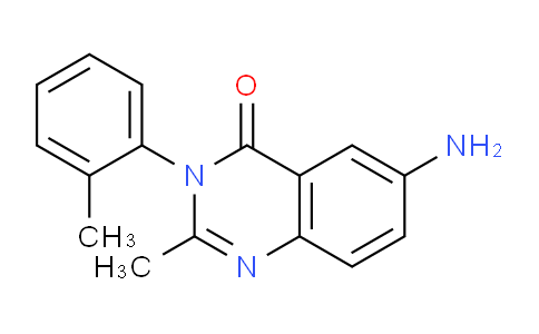 CAS No. 963-34-8, 6-Amino-2-methyl-3-(o-tolyl)quinazolin-4(3H)-one